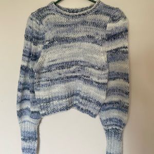 blue striped sweater